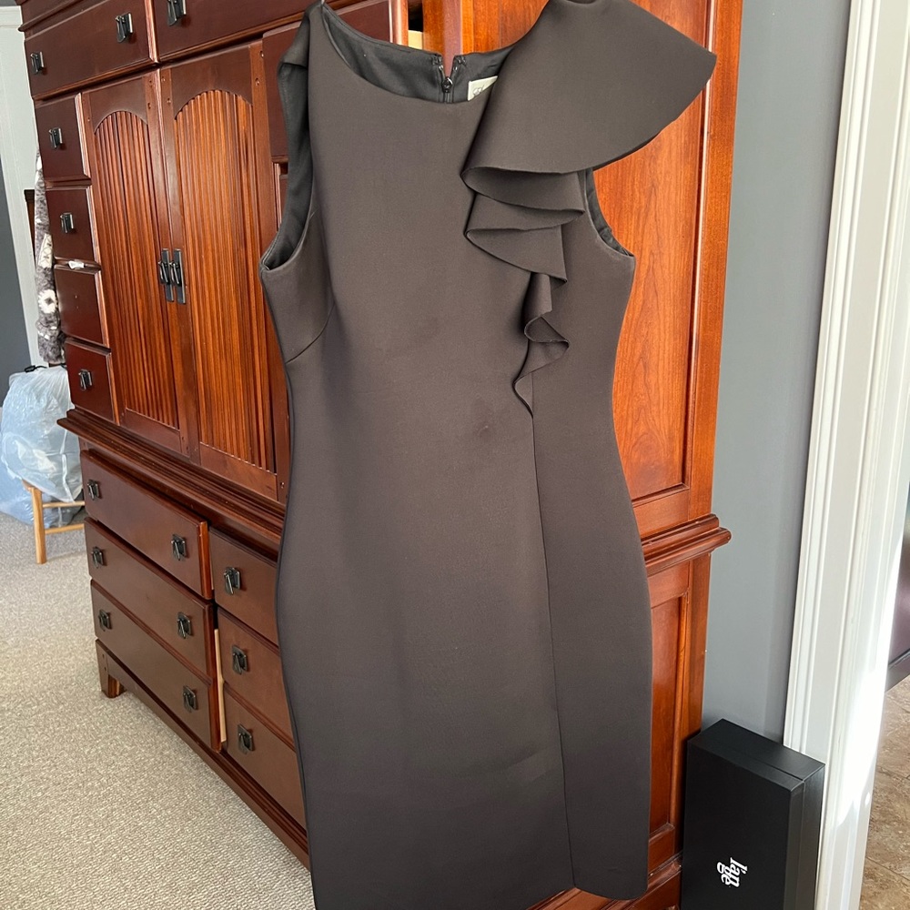 Black one shoulder occasion dress by Eliza J. Size 14. Runs small more like 12.